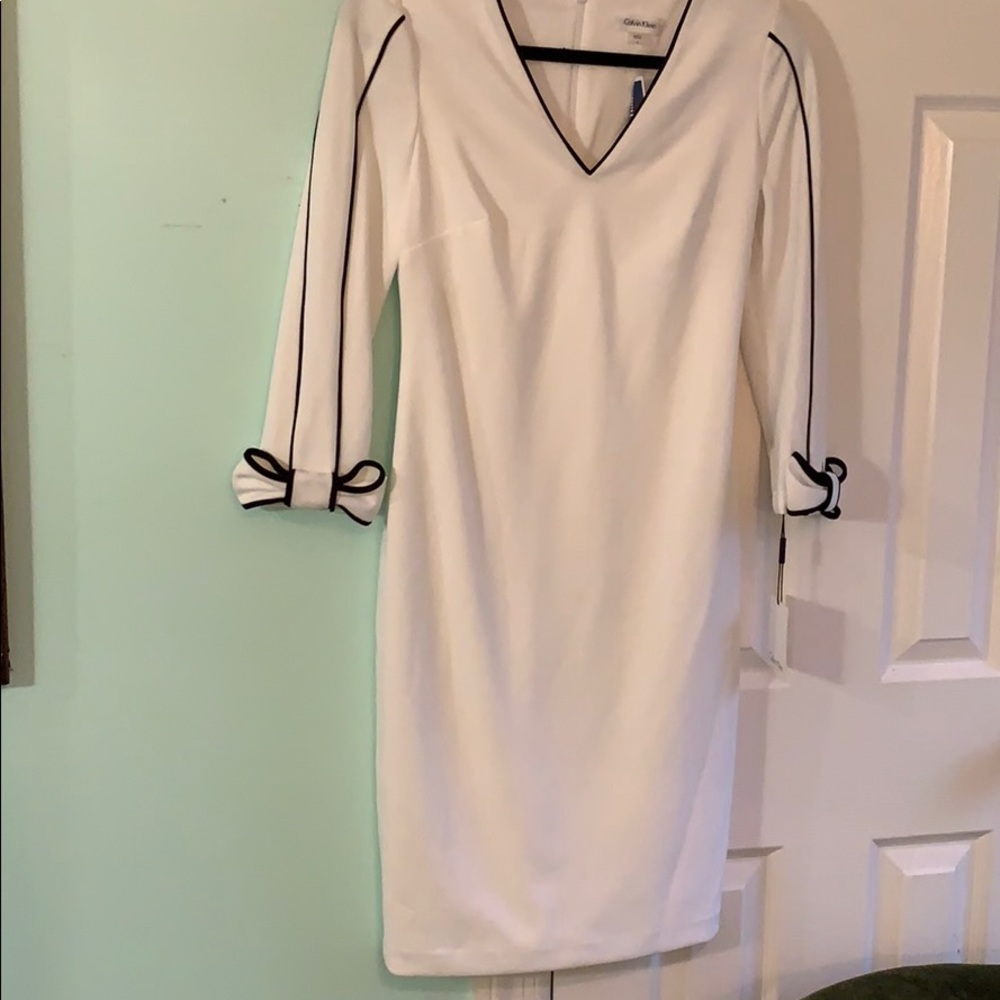 Calvin Klein BOW SLEEVED dress